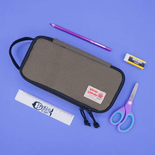 Miniatura 9 de Rough Enough - Organizador de cables de viaje con cremallera, estuche grande para lápices, bolsa de herramientas para electricista, bolsa de Verde