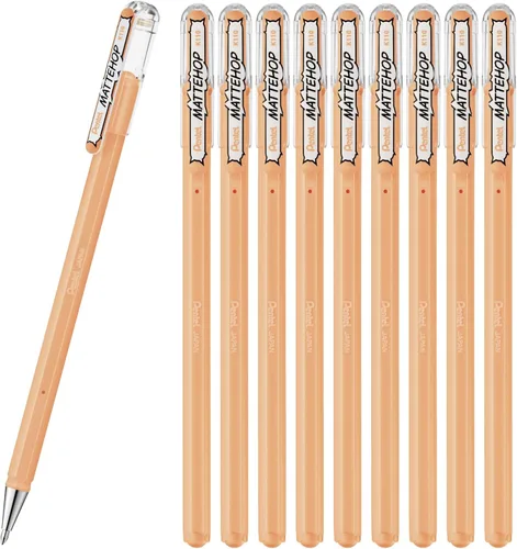 Miniatura 23 de Pentel Mattehop - Cartera con rodillo de gel de 0.039 in, 7 piezas, colores originales Surtido