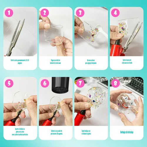 Miniatura 3 de Kit de burbujas de cinta nano, cinta adhesiva de doble cara Nano para burbujas, juguetes para actividades de fiesta de manualidades y artesanías DIY