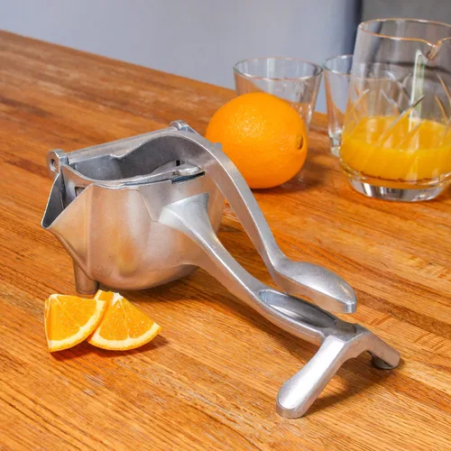 Miniatura 5 de Potted Pans Manual Citrus Juicer Hand Press - Exprimidor de limón de metal grande de 6.4oz para pomelo naranja y lima Más