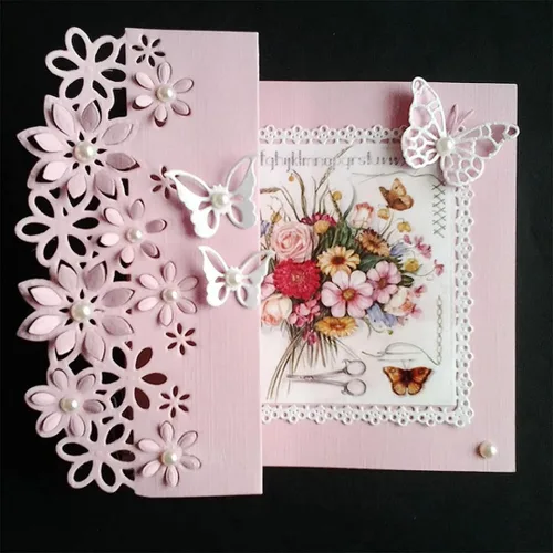 Miniatura 39 de Troqueles de álbum de recortes para hacer tarjetas, troqueles de corte de metal para Navidad, plantilla de perforación para manualidades de papel