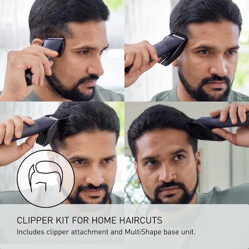 Miniatura 3 de Panasonic MultiShape - Cortapelos eléctricos para hombre con cuatro accesorios de peine dobles para cortar longitudes de 0.9 a 1.181 in