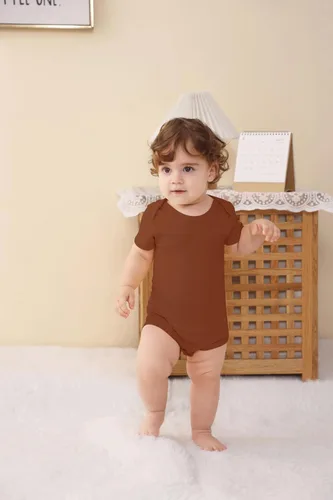 Miniatura 5 de GUISBY Body de rayón de manga corta para bebés de 0 a 24 meses
