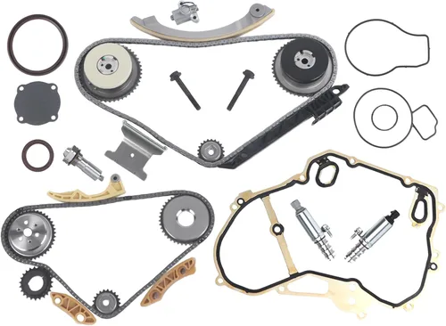 Kit de cadena de distribución 2.4L con actuador de solenoide VCT para engranajes Compatible con Buick-LaCrosse/Verano, para GMC-Terrain, para