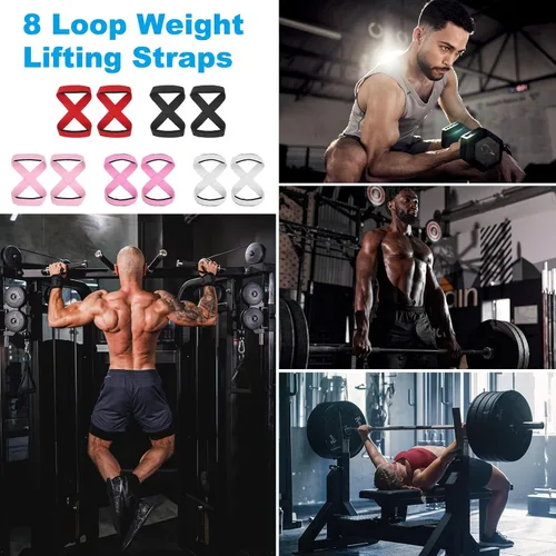 Miniatura 7 de PATIKIL Figure Lifting Strap, Weightlifting Wrist Wraps Dead Lift Padded Grips for Fitness Power Strength Training