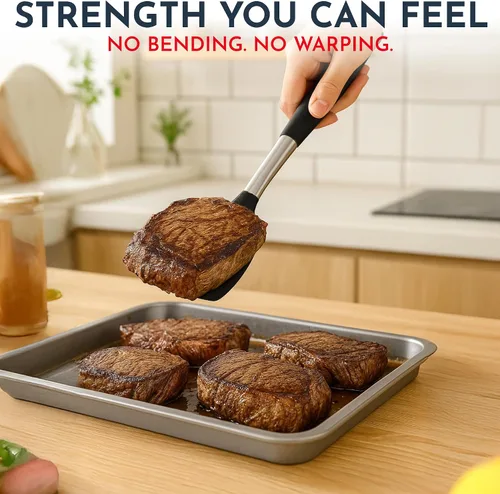 Miniatura 4 de Juego de utensilios de cocina de silicona resistente al calor de 450°F - 34 piezas de utensilios de cocina negros - Juego para utensilios de cocina