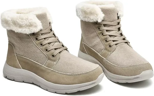 Miniatura 6 de TIOSEBON Botas de tobillo para mujer, botines cortos para exteriores, antideslizantes, para senderismo y caminar