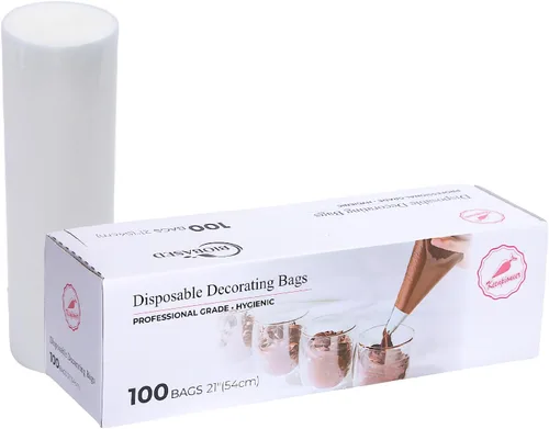 Miniatura 10 de Keenpioneer Bolsas de 18 Pulgadas Biobasadas Desechables para Decoración de Tartas, Bolsas de Pastelería a Base de Plantas - Paquete de 100