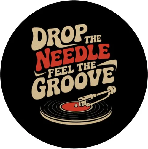 Miniatura 3 de Vinyl Record Collector Retro Music Turntable Lover PopSockets Adhesive PopGrip