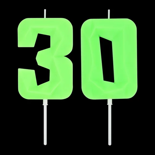Miniatura 75 de DERVENTA Velas de cumpleaños con números grandes, 3D, color rosa, 3.7 pulgadas, decoración para tartas de fiesta, 1 pieza (número 3 rosa)