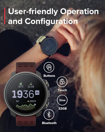 Miniatura 5 de SUUNTO Reloj de aventura GPS vertical, rastreador de actividad con GNSS de doble banda y mapas fuera de línea, soporta más de 95 deportes, métricas