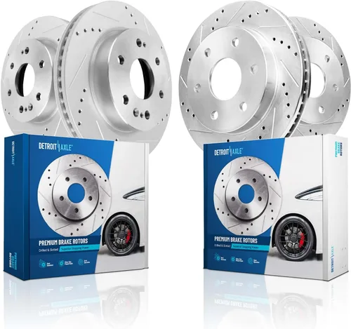 Miniatura 53 de Detroit Axle - Rotores de freno traseros para Toyota GR Supra BMW 230i 330e 330i 430i 530i 530i 530e 540d 540i xDrive X3 X4 Z4, rotores de freno