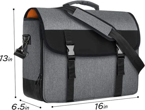 Miniatura 6 de CURMIO Bolsa de bartender, bolsa de viaje para juego de herramientas de bar, kits de almacenamiento para bartender con compartimentos acolchados Gris