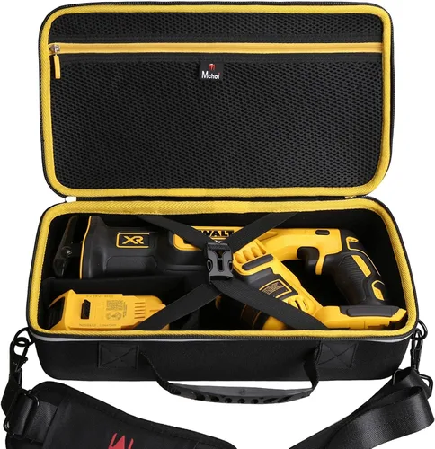 Miniatura 2 de Mchoi Funda de transporte a prueba de golpes compatible con la sierra recíproca DEWALT 20V MAX XR DCS354B / DCS367B, solo funda