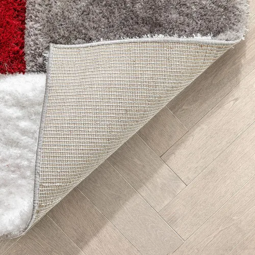 Miniatura 5 de Well Woven San Francisco Escondido Blush - Alfombra moderna geométrica texturizada 3D, gruesa y suave, 5 pies 3 pulgadas x 7 pies 3 pulgadas