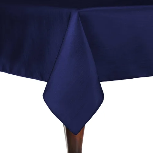 Miniatura 29 de Ultimate Textile -Paquete de 2 - Mantel rectangular reversible Shantung Satin - Majestic - Mantel rectangular de 60 x 90 pulgadas, color azul