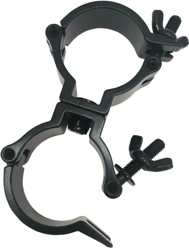 Miniatura 4 de 1.88-2 pulgadas braguero de iluminación doble giratorio acoplador DJ abrazaderas de luz aleación de aluminio resistente 220 libras para tubería
