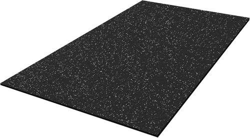 IncStores Tapete Premium de 4'x6' - Tapete de Ejercicio de Goma Vulcanizada, Tapetes de Alta Densidad para Pisos de Gimnasio, Gimnasio en Casa y Gris