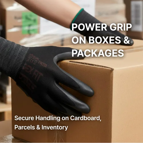 Miniatura 3 de DEX FIT Nitrile Work Gloves FN330,Stretch Fit, Touchscreen, Power Grip in Wet & Oily Conditions, Men & Women