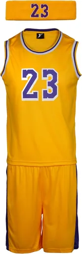 ICOMPY #23 Basketball Jersey Outfit Tank Top Track Shorts Sets Sportswear Clothes Sweatabands Head Band Gift For Boys Youths