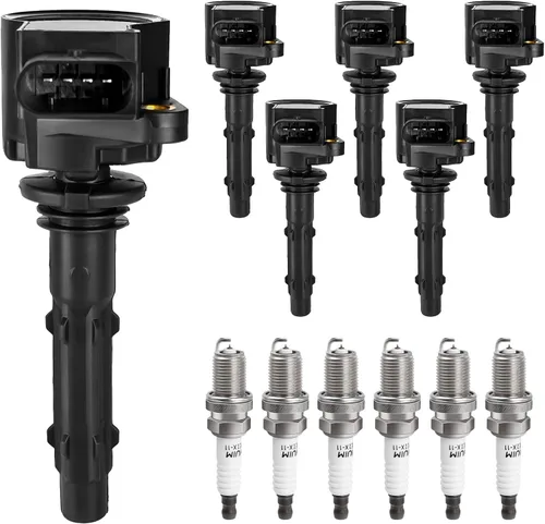Juego de bobinas de encendido y bujías para V6 3.0 3.5 Mercedes Benz C300 C350 E350 E550 ML350 ML550 GL450 GL550 S550 SL550 GLK350, 2006 2007 2008