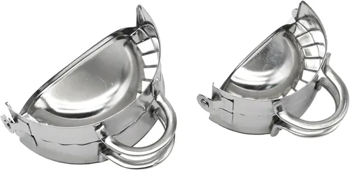 Miniatura 6 de Hoypeyfiy 2 prensas para hacer ravioles de bola de masa hervida, máquina de bolas de masa de acero inoxidable, molde Wonton, herramienta fácil