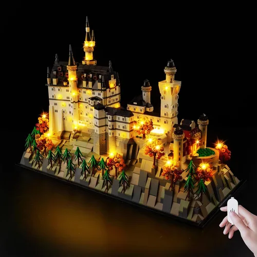 Miniatura 7 de Kyglaring Kit de luces compatible con Lego 10358 (sin luz de modelo), accesorios de iluminación LED de control remoto compatibles