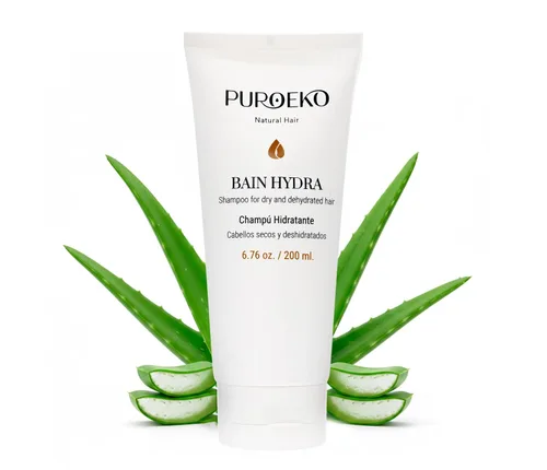 Bain Hydra Champú Orgánico Hidratante para cabello seco con ligera hidratación | Champús suaves para suavidad y brillo | Champú hidratante de uso