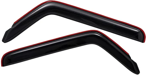 Miniatura 3 de Lightronic WV192467 Deflectores y viseras laterales de canal para ventana, protector de lluvia, humo oscuro, juego de 2 piezas, se adapta a Jeep
