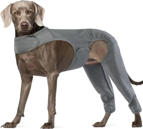 Miniatura 21 de ROZKITCH Manga para Pata Trasera de Perro para Pata Derecha e Izquierda, Protector de Codo Ajustable para Mascotas que Previene Lamer Heridas, Manga