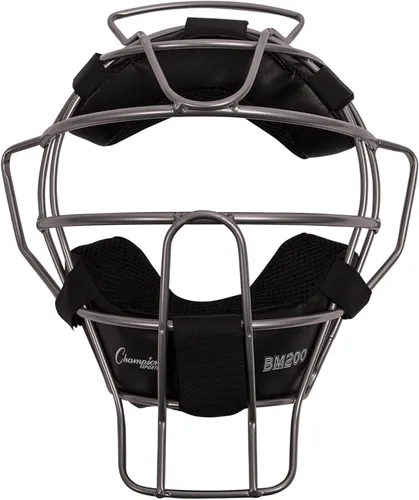 Miniatura 9 de Champion Sports Ultra Lightweight Umpire Face Mask – Baseball & Softball Umpire Equipment, Steel Frame, Leather Padding