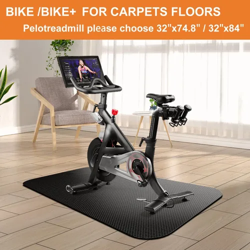 Miniatura 4 de Alfombrilla para caminadora, alfombrilla de bicicleta, alfombrilla de bicicleta estacionaria, alfombrilla plegable para caminadora para pisos