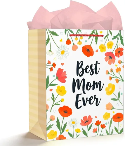 Miniatura 11 de WaaHome Bolsa de regalo para el primer día de la madre con papel de seda, regalos para el primer día de la madre para primera vez, esperando, nueva