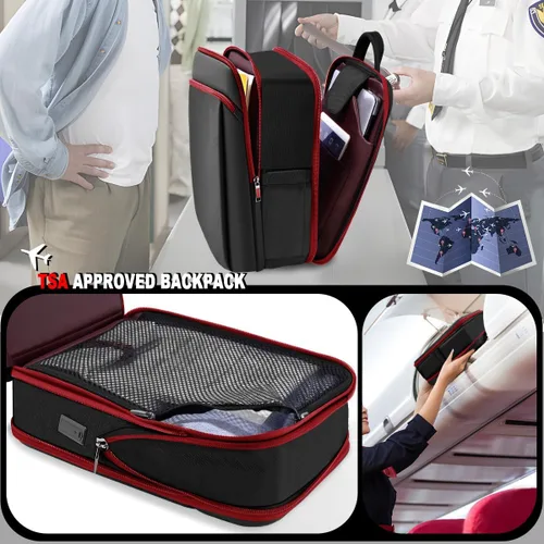 Miniatura 3 de ZINZ Mochila delgada y expandible para laptop de 15, 15.6 y 16 pulgadas, antirrobo, bolsa de viaje de negocios con USB, mochila multiusos de gran