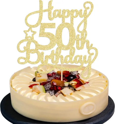Miniatura 26 de 1 paquete de decoración de pastel de feliz 15 cumpleaños, topper de pastel dorado con purpurina Mis Quince 15, saludos a 15 años, adorno de pastel