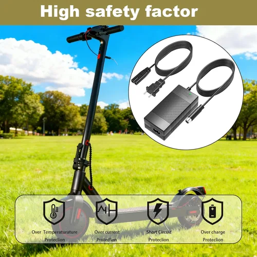 Miniatura 5 de Cargador de 42V 2A para Okai Neon 36V Batería de iones de litio compatible con Okai EA10, ES10, ES20, ES50B, ES520B Cable adaptador de corriente