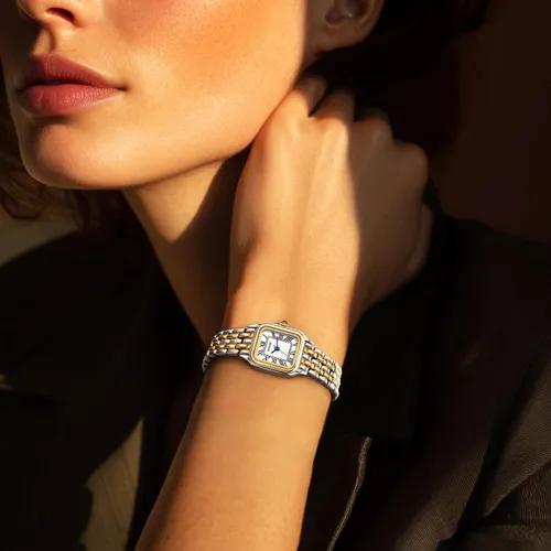 Miniatura 6 de Relojes pequeños de oro para mujer, relojes vintage con esfera romana para mujer, reloj analógico de caja rectangular para mujer