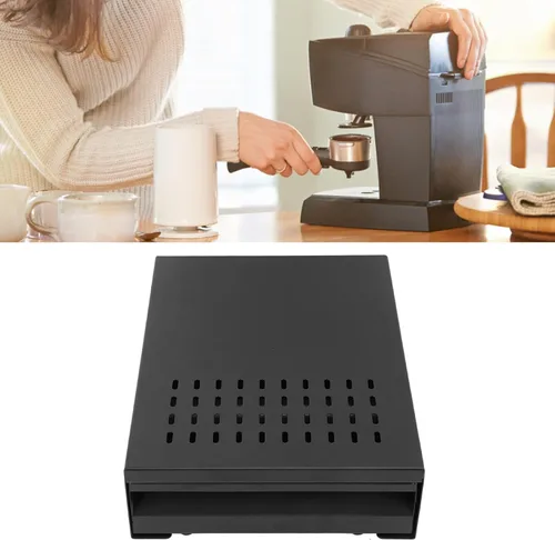 Miniatura 2 de Caja de café tipo cajón, contenedor de acero inoxidable desmontable para café molido, caja de café de gran capacidad con base antideslizante, caja