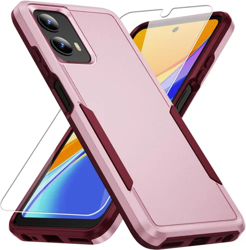 Miniatura 17 de Funda para Moto G 5G 2023, con Protector de Pantalla [Probado contra Caídas de Grado Militar] Funda Protectora de Servicio Pesado Resistente Rugosa