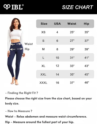 Miniatura 9 de IBL Women's Buttery Soft Leggings with Pockets 27"- High Waist Tummy Control Workout Running Lounging Yoga Pants