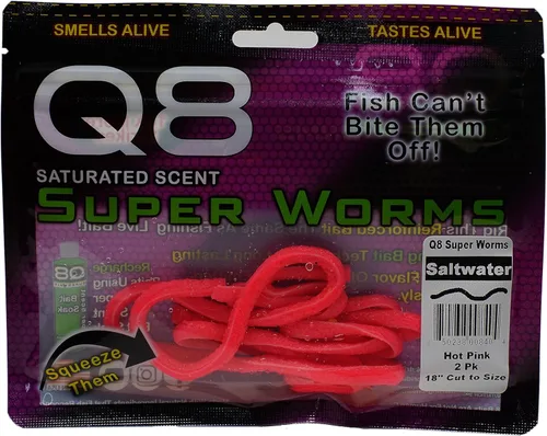 Q8 Super Bait Super Worms Rosa encendido