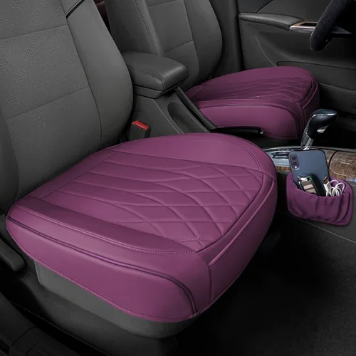 Miniatura 14 de 1 paquete de funda de cuero para asiento delantero de coche, funda inferior de asiento de coche, protectores de asiento de conductor antideslizantes