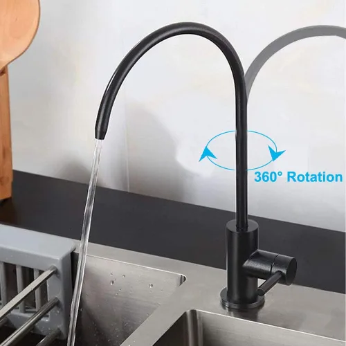 Miniatura 5 de Grifo de agua potable, grifo de bebidas de cocina en acero inoxidable 304, grifo de filtro de agua pura sin espacio de aire para fregadero, apto