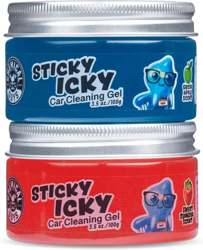 Miniatura 9 de Chemical Guys Sticky Icky - Gel de limpieza para automóvil, manzana verde, limpiador interior de automóvil, limpiador reutilizable para grietas