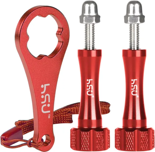 Miniatura 8 de HSU Juego de tornillos de mariposa de aleación de aluminio (extensión) + llave para GoPro Hero 13, 12, 11, 10, 9, 8, 7, 6, 5, 4, compatible con Negro