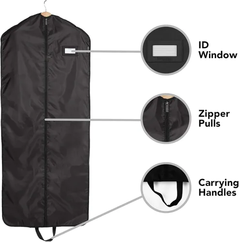 Miniatura 5 de Covermates Keepsakes - Juego de bolsas para ropa para almacenamiento en armario y viajes, transpirables, bolsas de traje y vestimenta con ventana