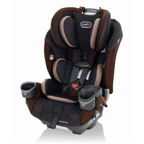 Miniatura 3 de Evenflo EveryFit/All4One - Asiento convertible 3 en 1 para automóvil con funda de limpieza rápida (marrón Belmont)