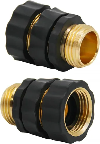 Miniatura 5 de Lifynste Accesorios de conector rápido para manguera de jardín de 3/4 pulgadas, fácil conexión, juego macho y hembra, (2)