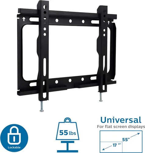 Miniatura 8 de Philips Soporte de pared para monitor de TV fijo para la mayoría de televisores y monitores de pantalla plana curvada LED LCD OLED de 37 a 90