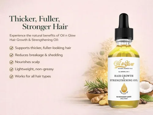 Miniatura 3 de Aceite natural 8 en 1 para el crecimiento y fortalecimiento del cabello con romero, ricino, jojoba vegana, coco, semilla de uva, jengibre y cuero